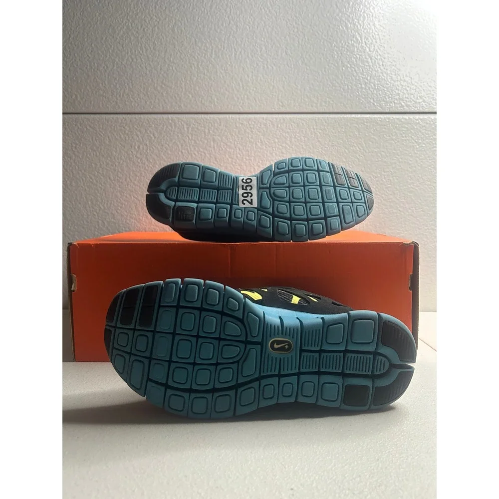 Nike Free Run 2 Black Yellow Blue Women Size 8 #2956